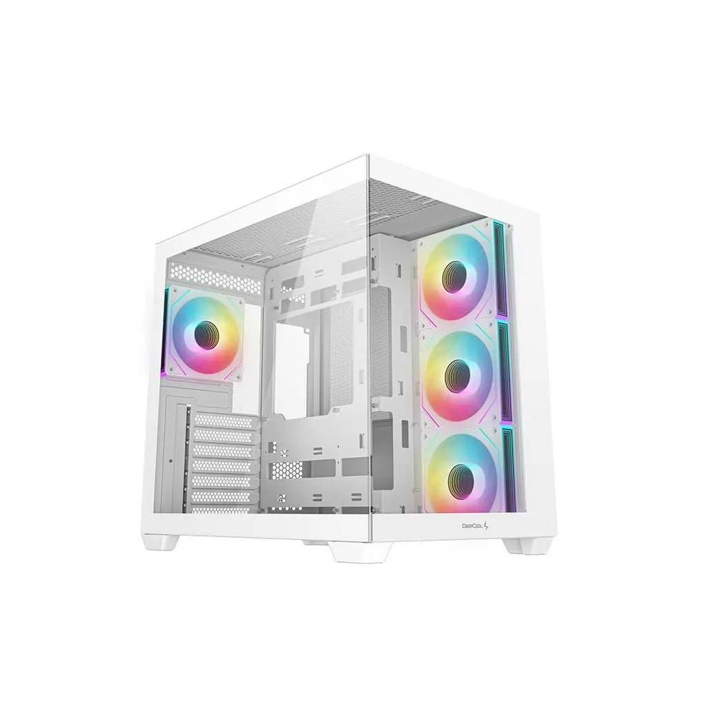 DeepCool CG530 4F Tempered Glass ATX Mid Tower Cabinet-White