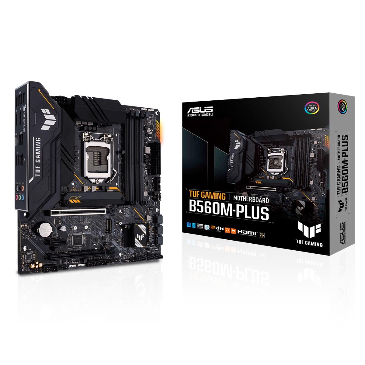 ASUS TUF Gaming B560M-Plus LGA 1200 mATX Motherboard with Thunderbolt 4 and AI Noise Cancellation