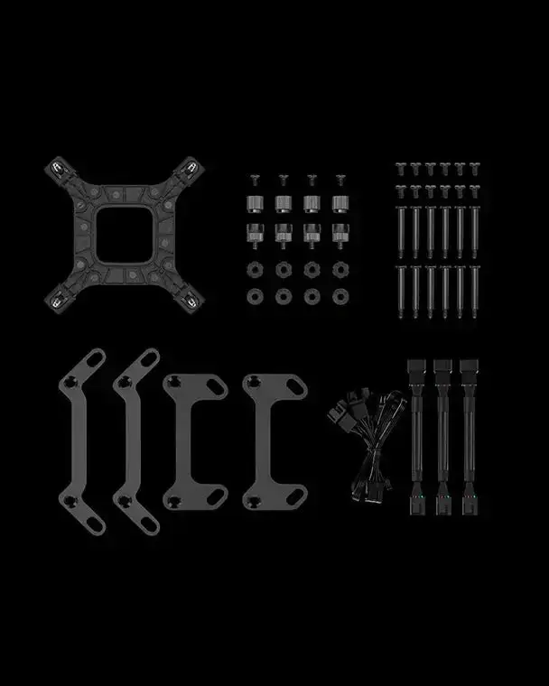 Deepcool LS720S Zero Dark BK 360mm All in one CPU Liquid Cooler - Black - Image 5