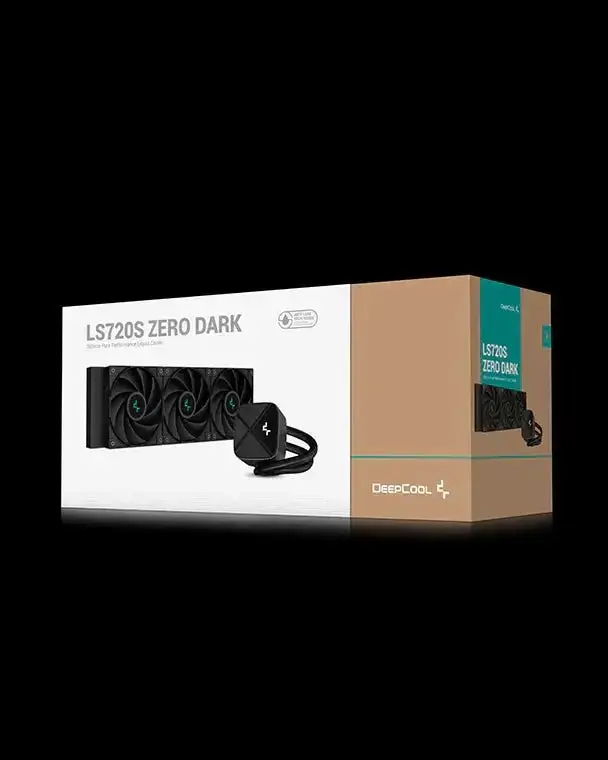 Deepcool LS720S Zero Dark BK 360mm All in one CPU Liquid Cooler - Black - Image 6
