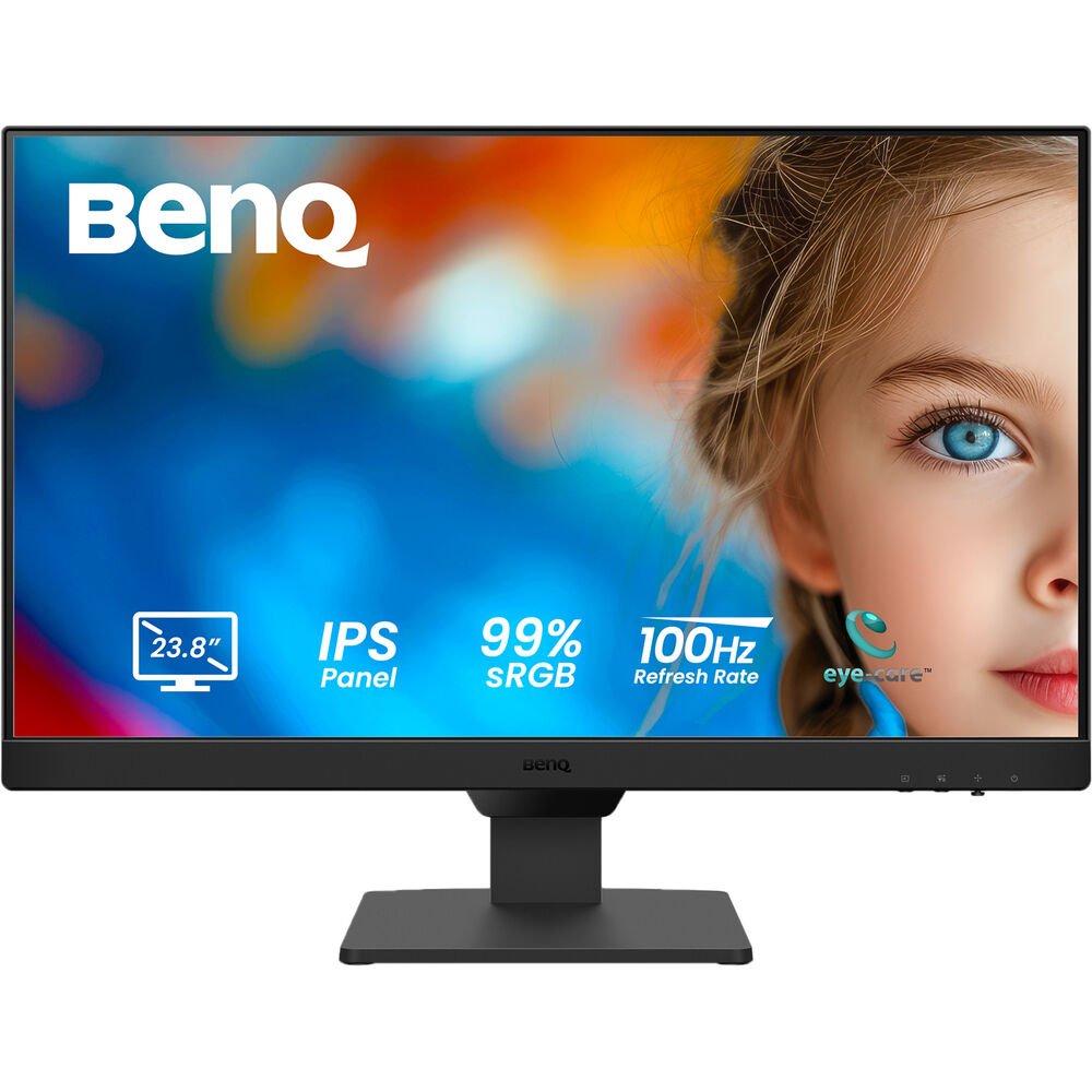BenQ GW2490 23.8" 100Hz 1080P FHD 99% sRGB Eye Care Home Office Monitor with Speakers
