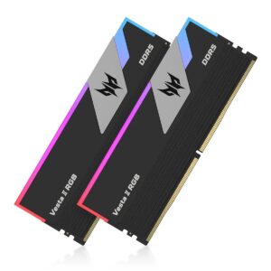 Acer Predator Vesta II 32GB (2x 16GB) DDR5 6000MHz CL30 RGB UDIMM Desktop Memory - Black