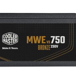 Cooler Master MWE 750 V3 230V 80 Plus Bronze Certified Non-Modular Power Supply – Black