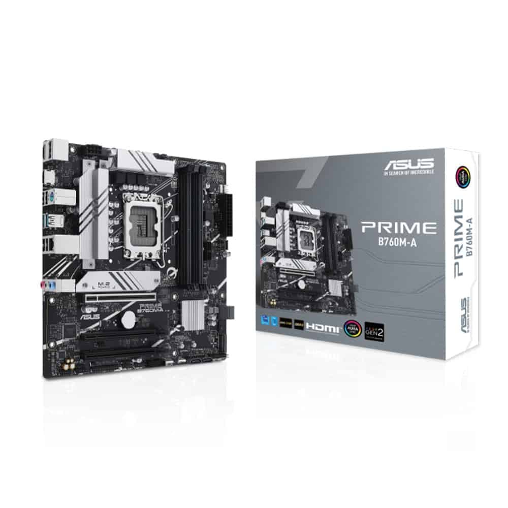 ASUS PRIME B760M-A Intel B760 LGA 1700 Micro-ATX DDR5 Motherboard