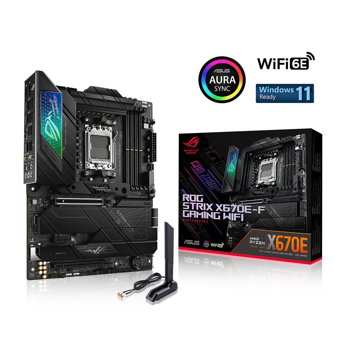 ASUS ROG STRIX X670E-F GAMING WIFI AMD Socket AM5 ATX Motherboard - Image 2