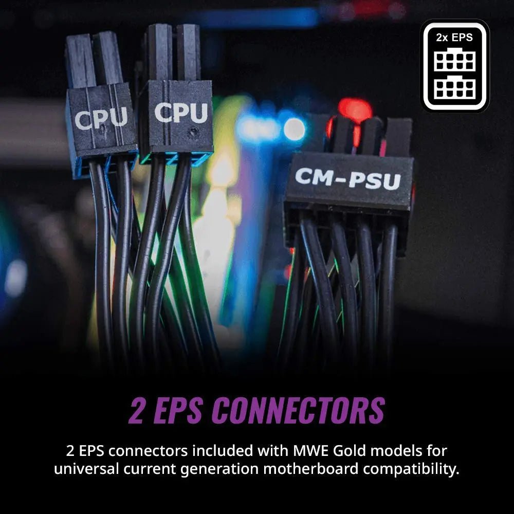 Cooler Master MWE 850 Gold V2 80 Plus Gold Certified Fully Modular ATX Power Supply Unit - Black - Image 4