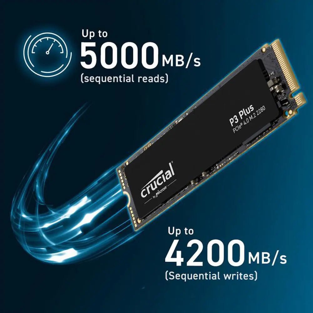 Crucial P3 Plus 2TB M.2 NVMe PCIe 4.0 Internal Solid State Drive - Image 2