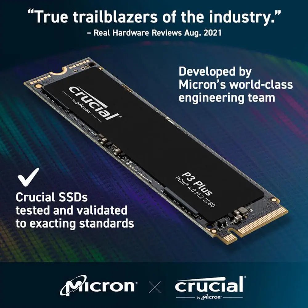 Crucial P3 Plus 2TB M.2 NVMe PCIe 4.0 Internal Solid State Drive - Image 4