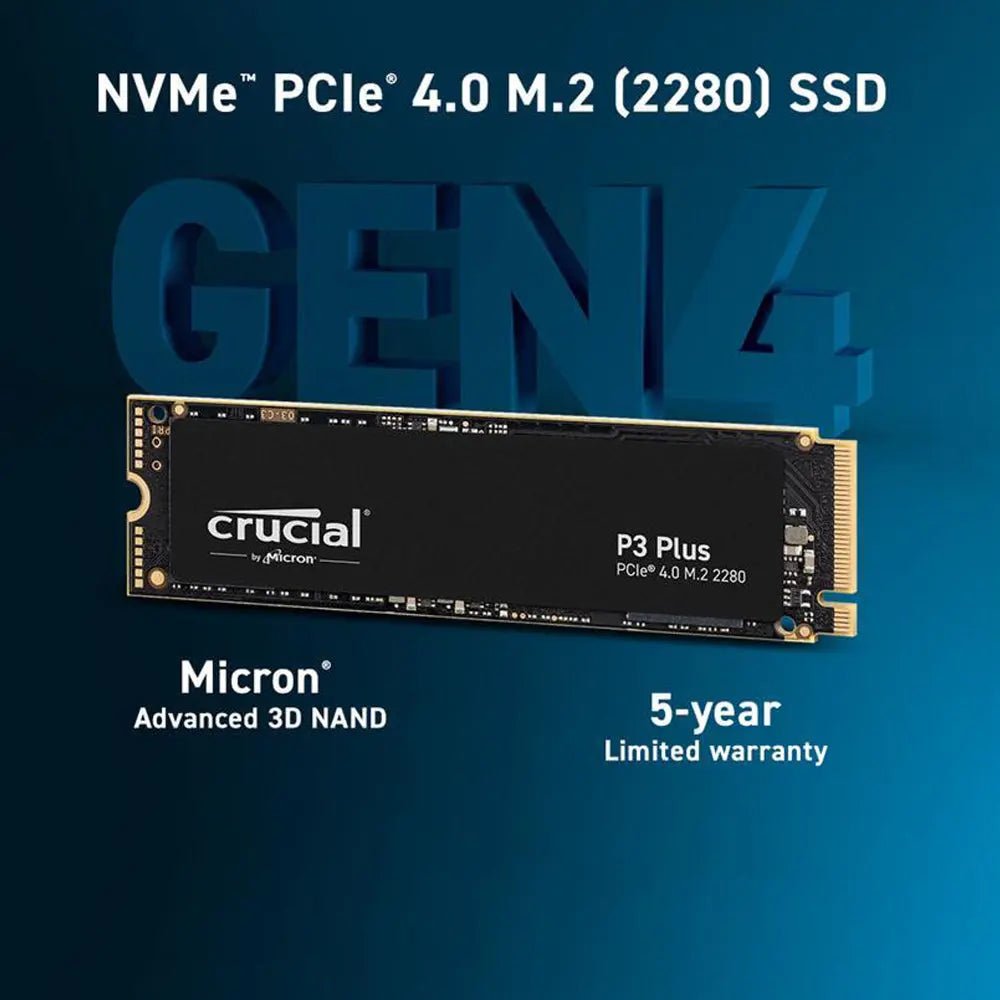 Crucial P3 Plus 2TB M.2 NVMe PCIe 4.0 Internal Solid State Drive - Image 3