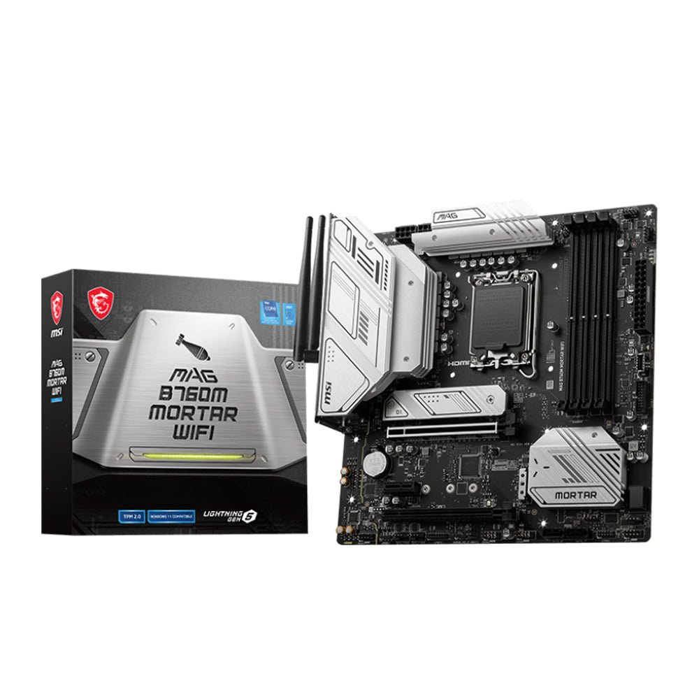 MSI MAG B760M MORTAR WIFI Intel B760 LGA 1700 Micro-ATX Motherboard