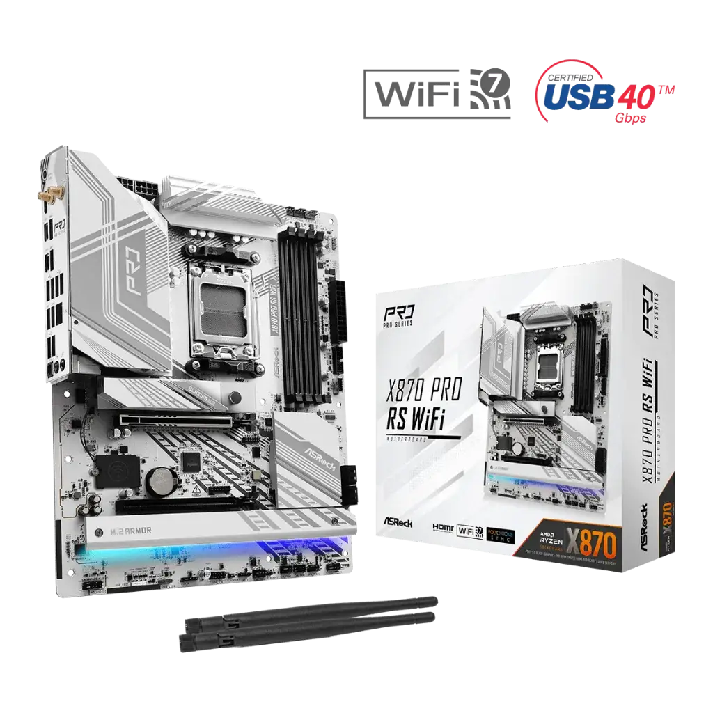ASRock X870 Pro RS Wi-Fi AMD AM5 DDR5 ATX Motherboard