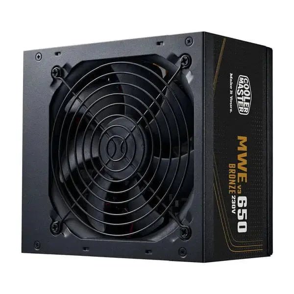 Cooler Master MWE Bronze 650 V3 650W ATX Non Modular Power Supply Unit - Black