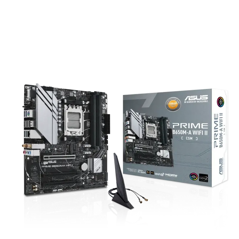 ASUS PRIME B650M-A WIFI II-CSM AMD AM5 DDR5 m-ATX Motherboard
