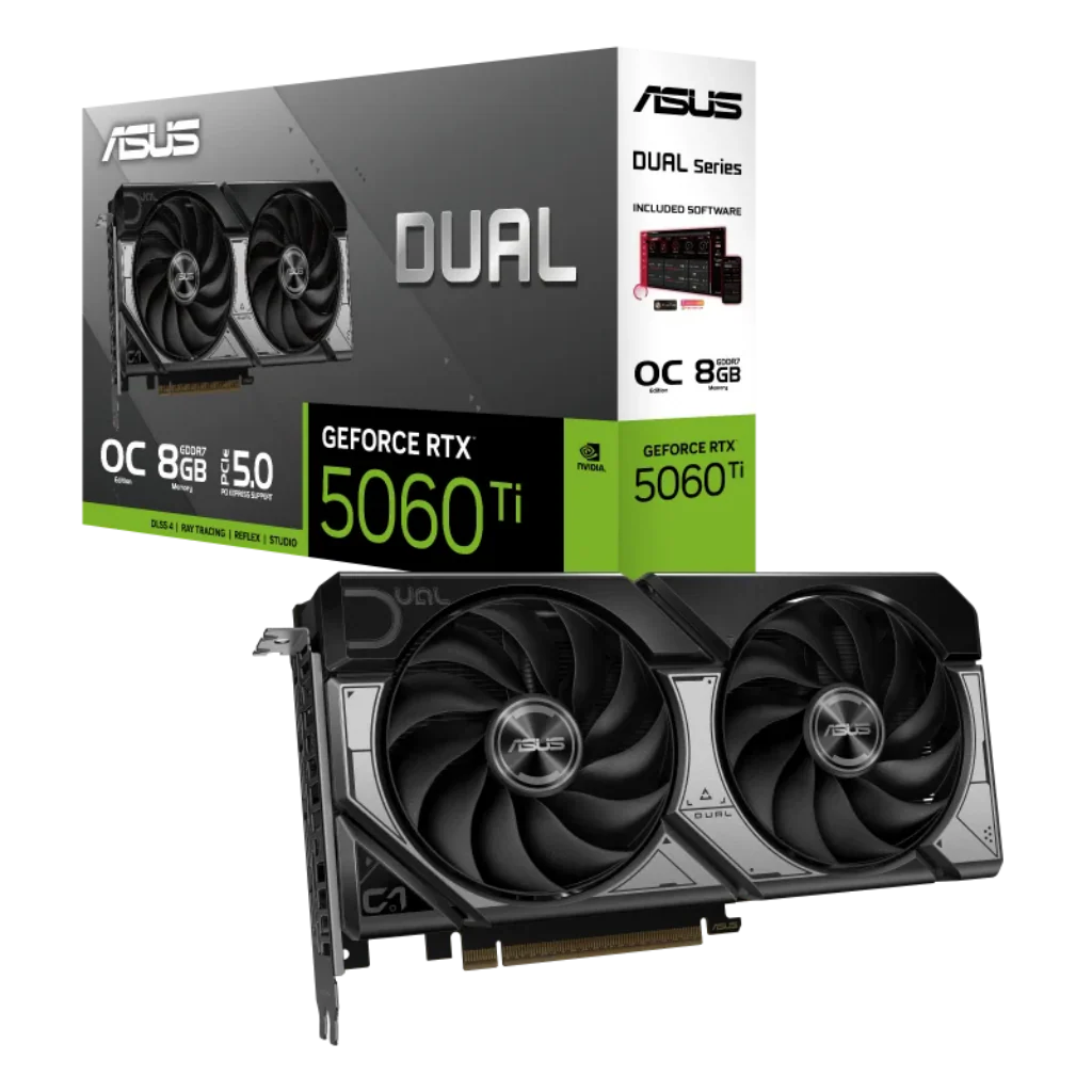 ASUS Dual GeForce RTX 5060 Ti 8GB GDDR7 OC Edition Graphics Card