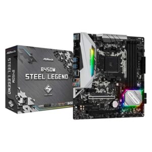 ASRock B450M Steel Legend AMD B450 AM4 Micro ATX Motherboard